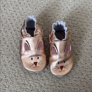 Kids Metallic Bunny Shoes